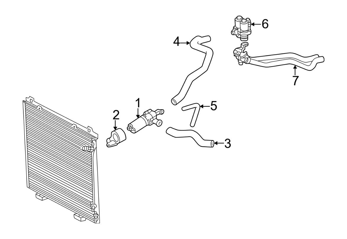 Mercedes Engine Coolant Hose - Heater Valve To Water Pump 2108325094